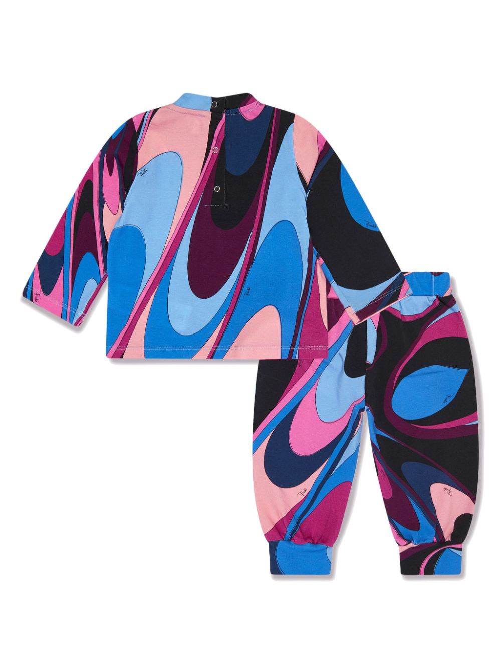 PUCCI Junior Marmo-print trouser set - Blauw