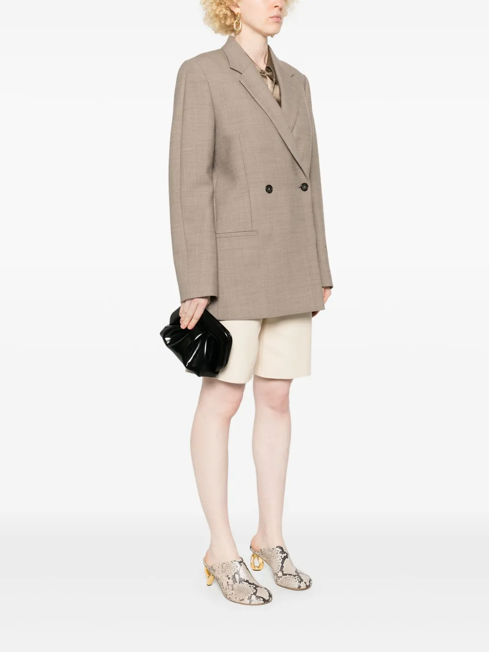 Themoirè Gea clutch - Zwart