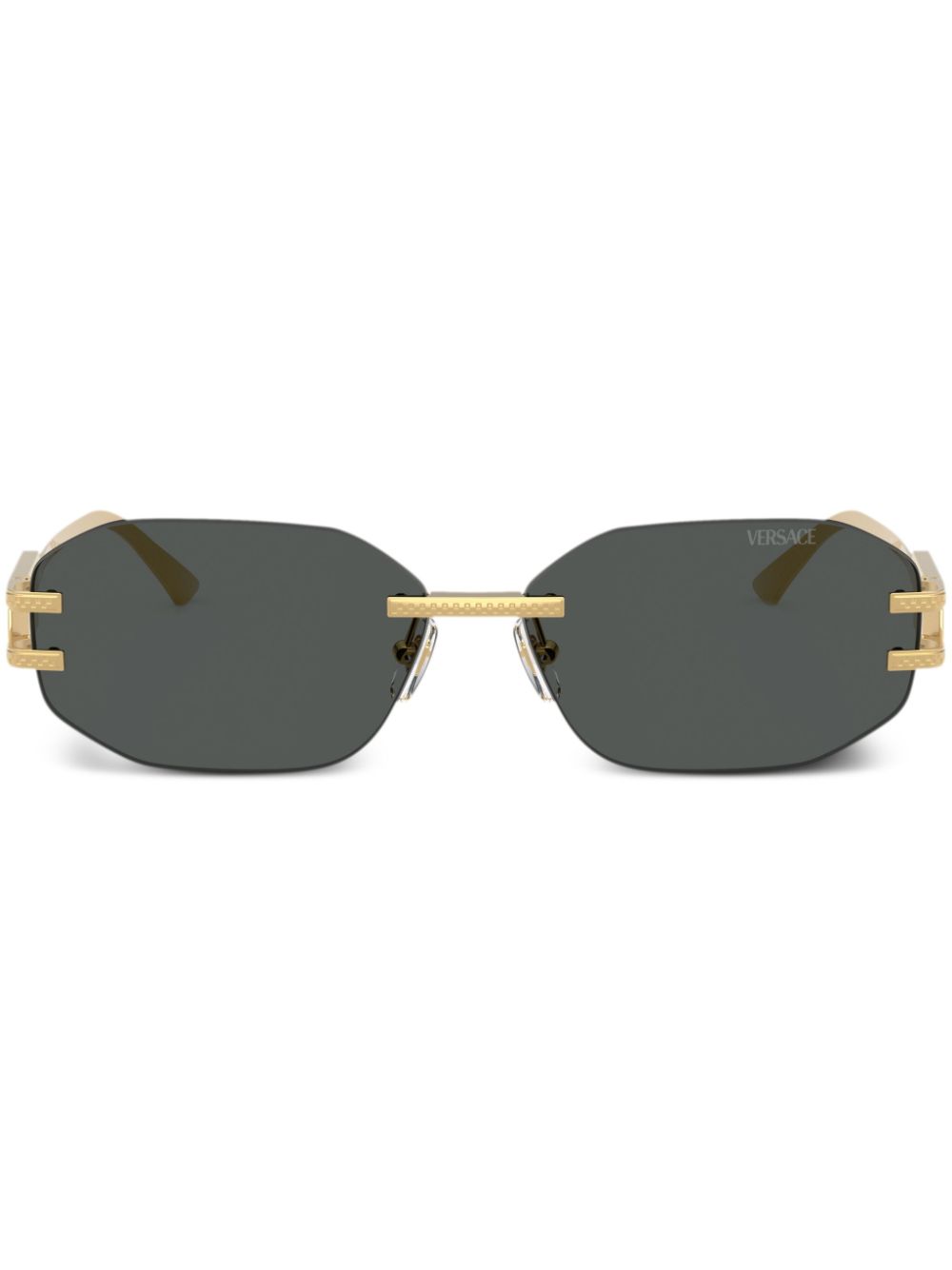 Versace Eyewear Zonnebril met vierkant montuur Goud