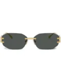 Versace Eyewear frameless sunglasses - Gold