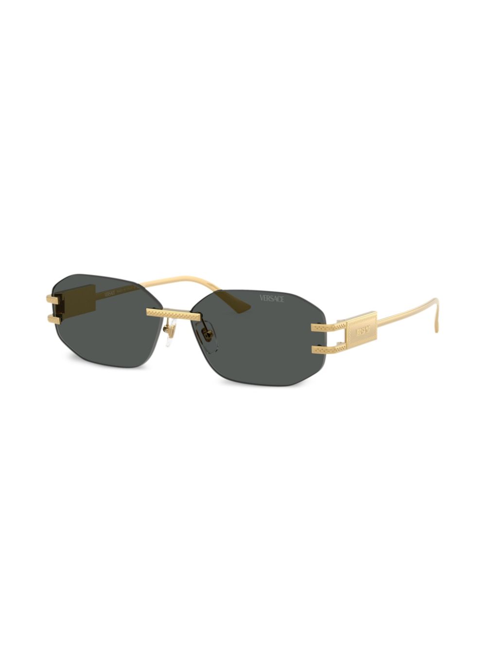 Versace Eyewear Zonnebril met vierkant montuur - Goud