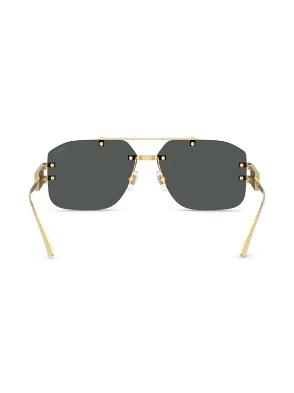 VERSACE ゴールドフレーム アビエーターサングラス Versace Eyewear pilot-frame Sunglasses | Gold | FARFETCH