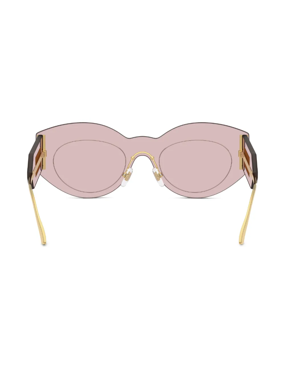 Versace Eyewear Bril met doorzichtig montuur Roze