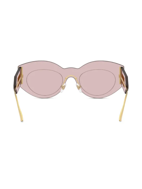 Versace Eyewear Transparent Glasses Pink FARFETCH IN