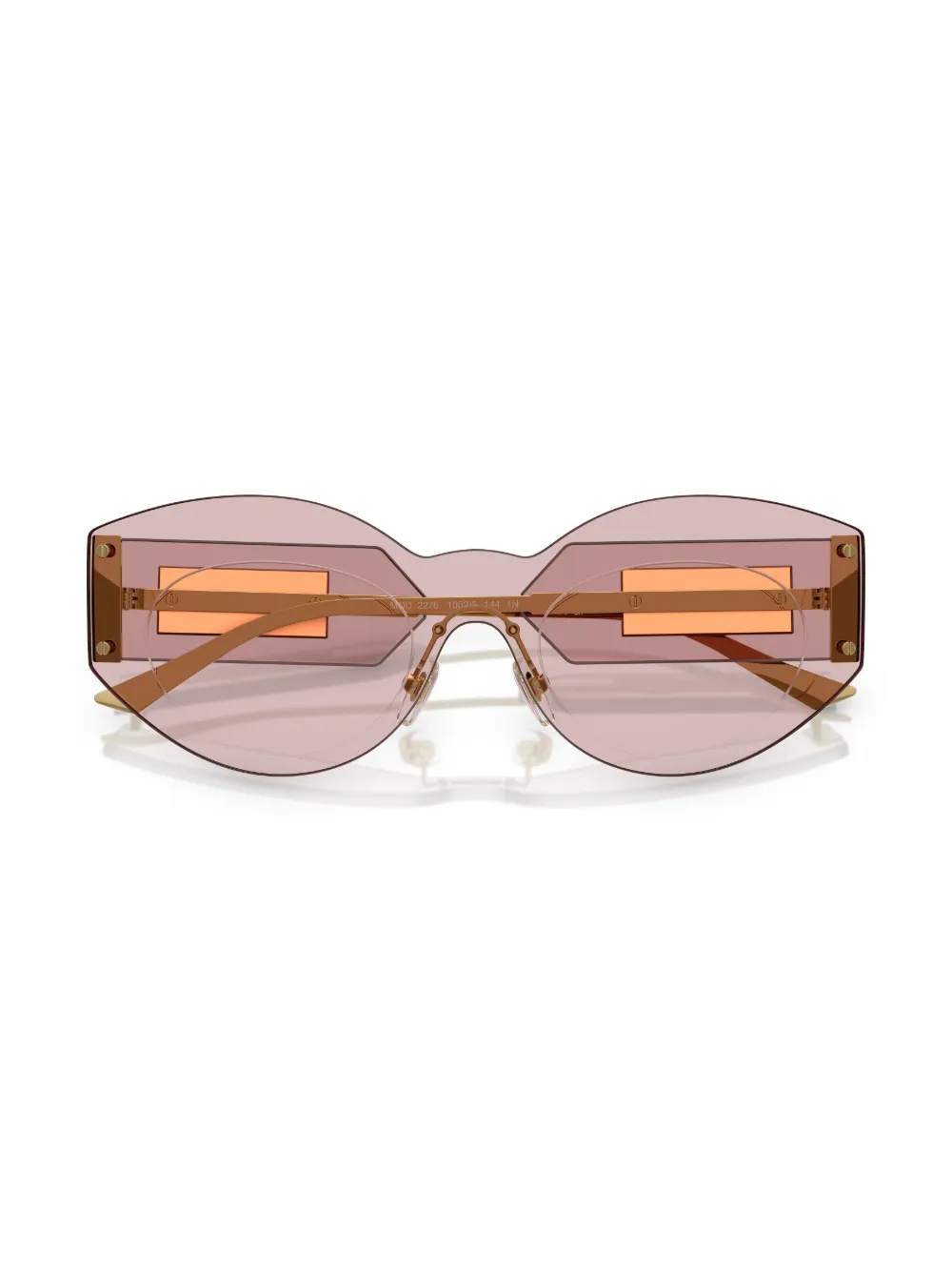 Versace Eyewear Bril met doorzichtig montuur Roze