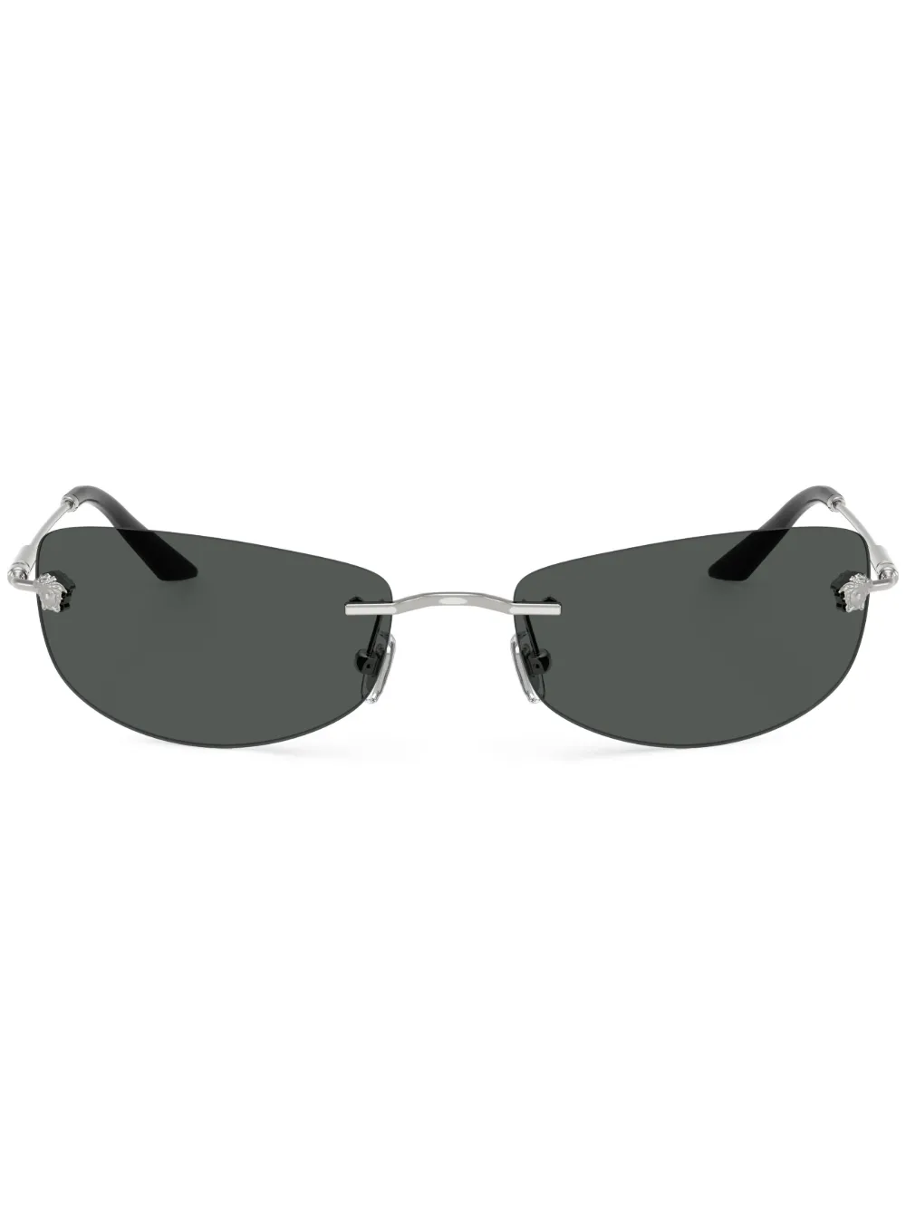 Versace Eyewear rectangle-frame sunglasses | Silver | Image 1