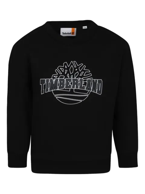 Timberland Kids logo-print crew-neck sweatshirt 