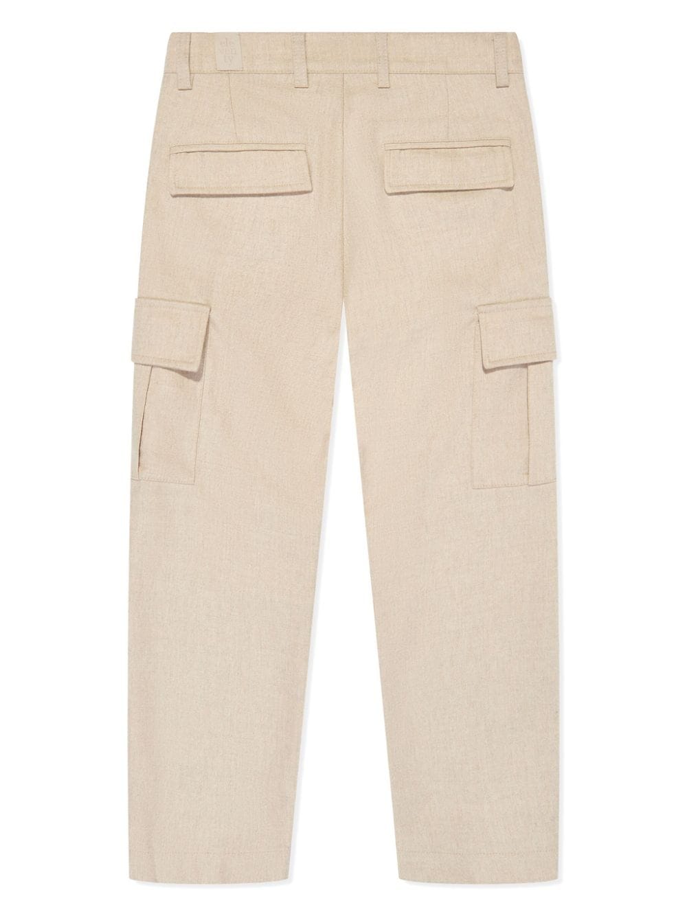 Eleventy Kids mid-rise cargo trousers - Beige