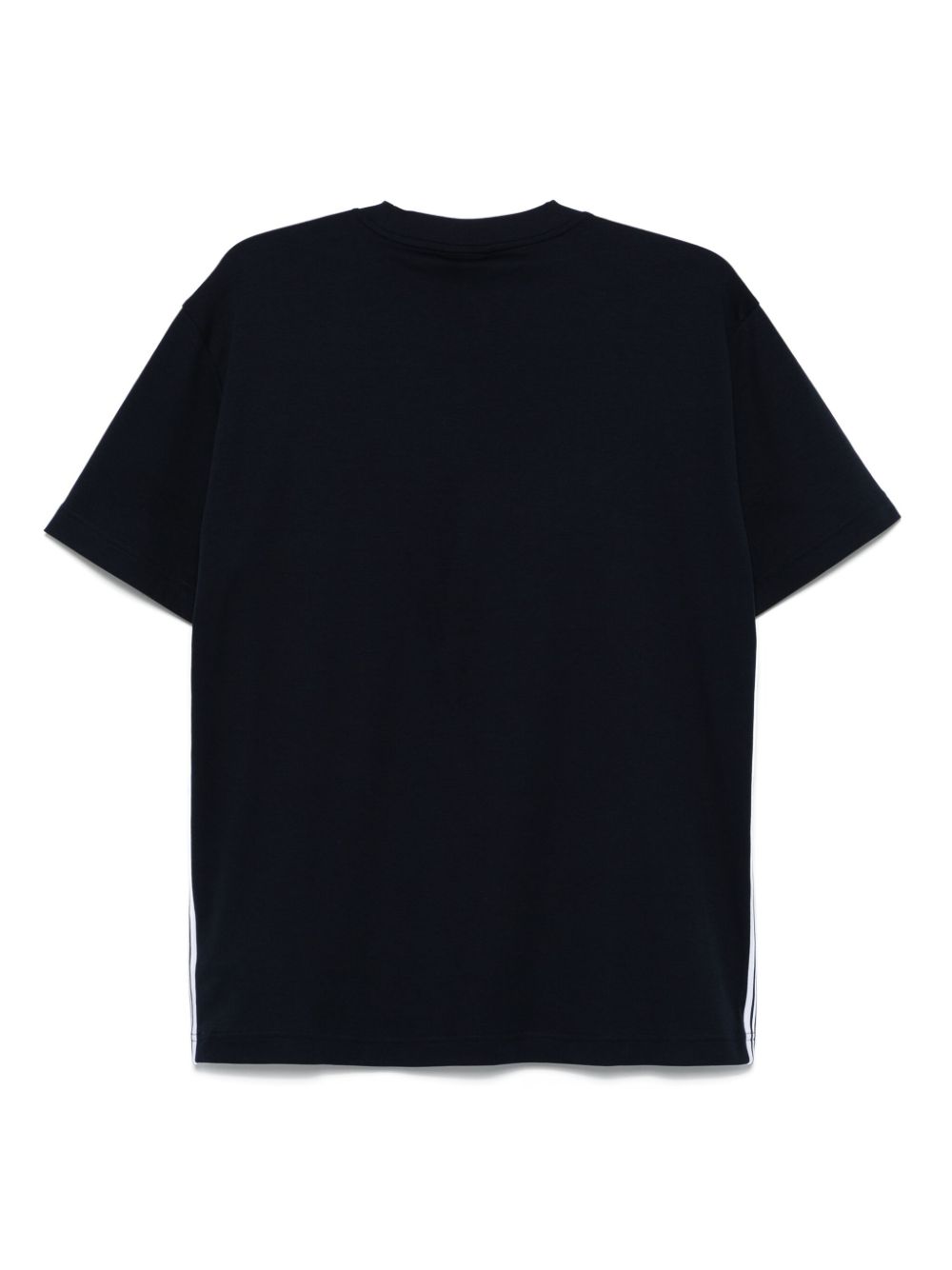 Ea7 Emporio Armani side-stripe T-shirt - Blauw