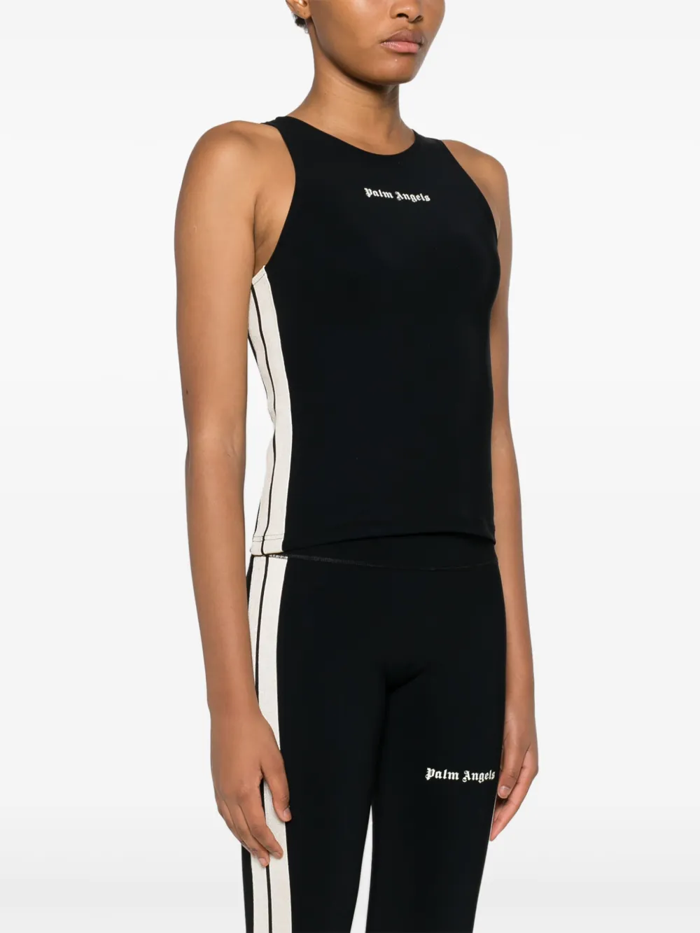 Palm Angels Tanktop met logoprint Zwart