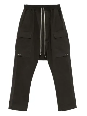 Rick owens リックオウエンス スラックス RICK OWENS Zip-pockets tapered-leg trousers パンツ (RICK