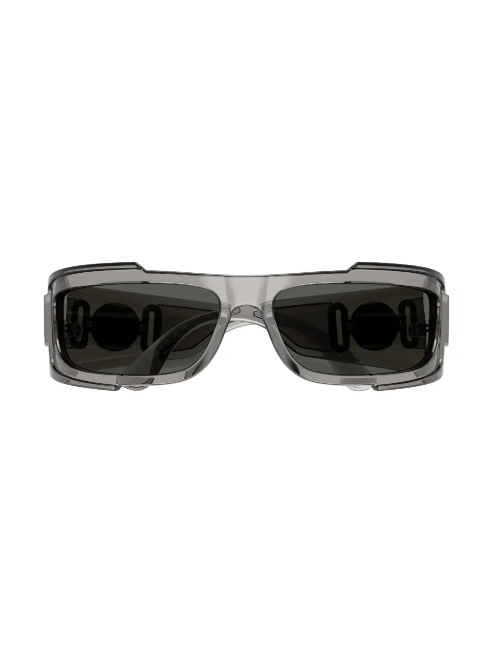 Versace Wraparound-frame Sunglasses In Grey