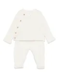 TEDDY & MINOU ribbed trousers set - White