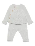 TEDDY & MINOU ribbed trousers set - Grey