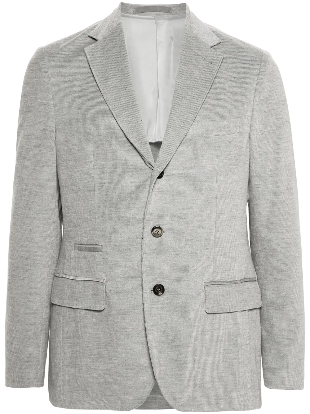 Eleventy Ribfluwen blazer Grijs
