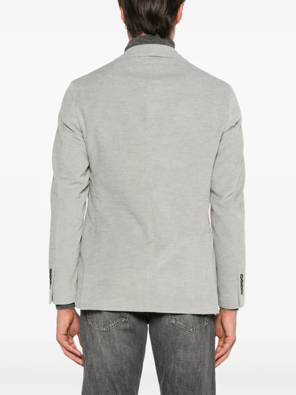Eleventy Ribfluwen blazer Grijs