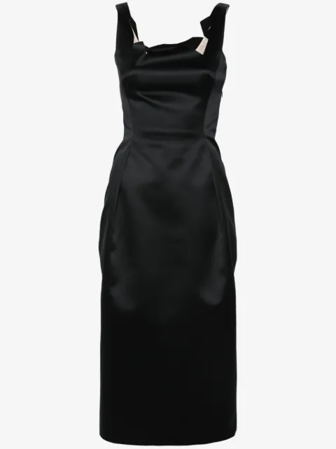 Viktor & Rolf raw cut-edge midi dress
