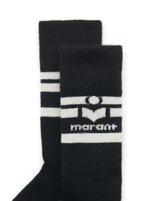タイツ・ソックス Isabel Marant Jacquard Logo Socks 23PCT003JFA-A1C36A-10YW Isabel Marant Logo Socks | italist