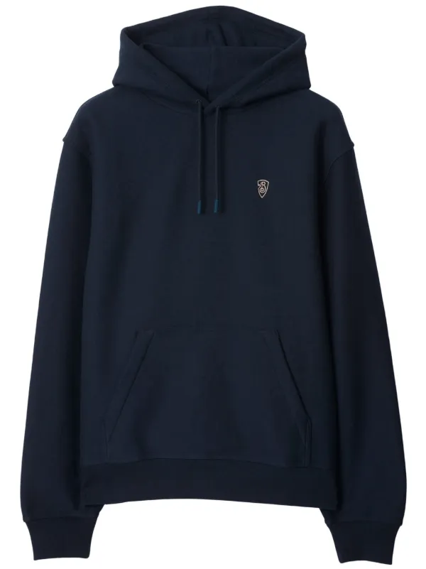 Burberry Blue Hoodie Burberry B Shield Hoodie Blue FARFETCH