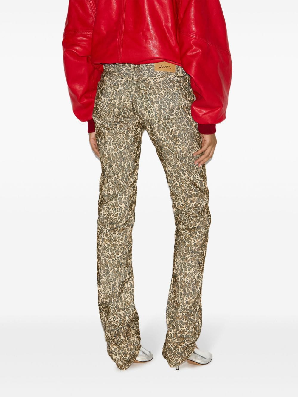 ISABEL MARANT Ferni straight broek Bruin