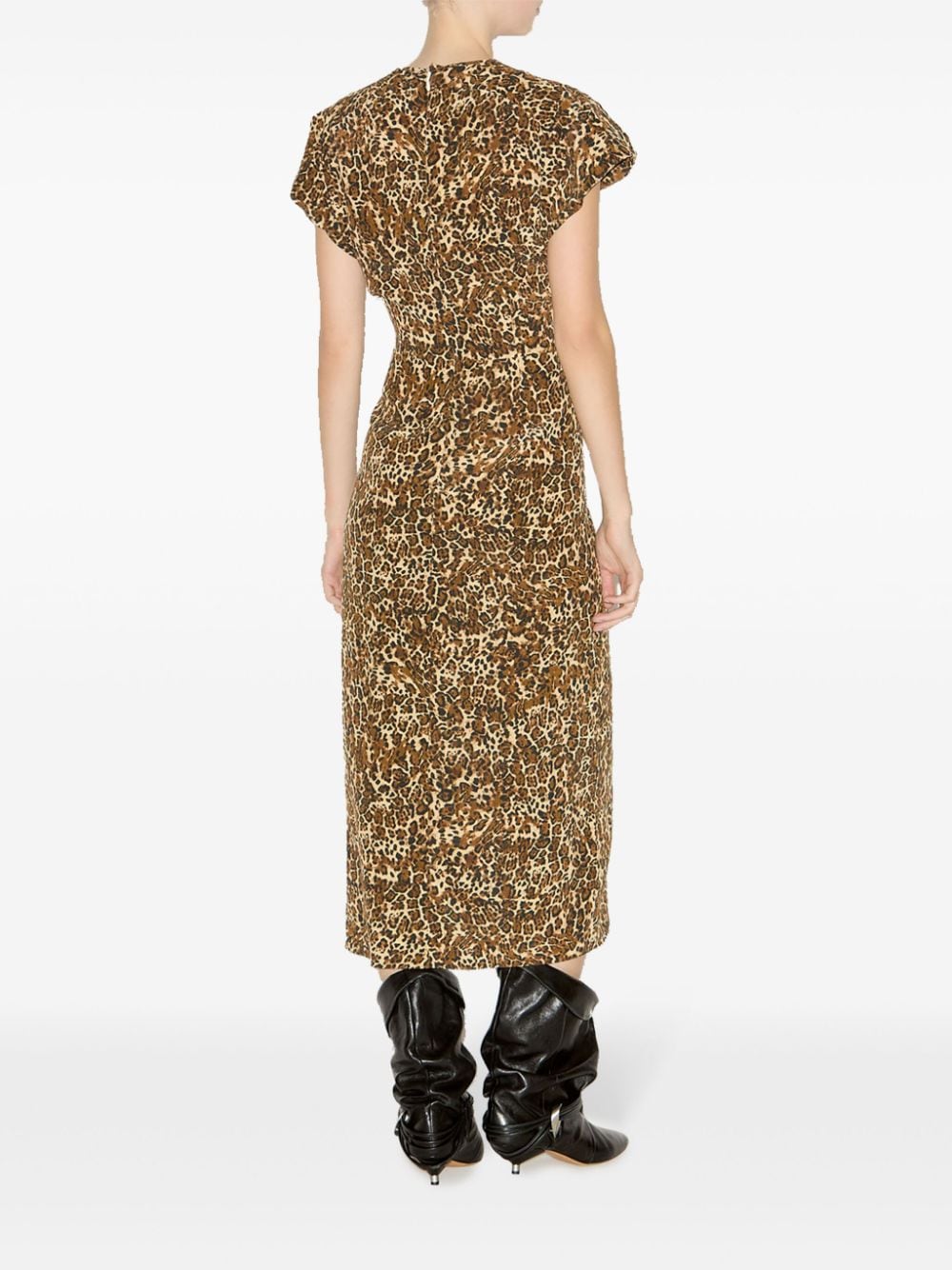 Shop Isabel Marant Terena Dress In Brown