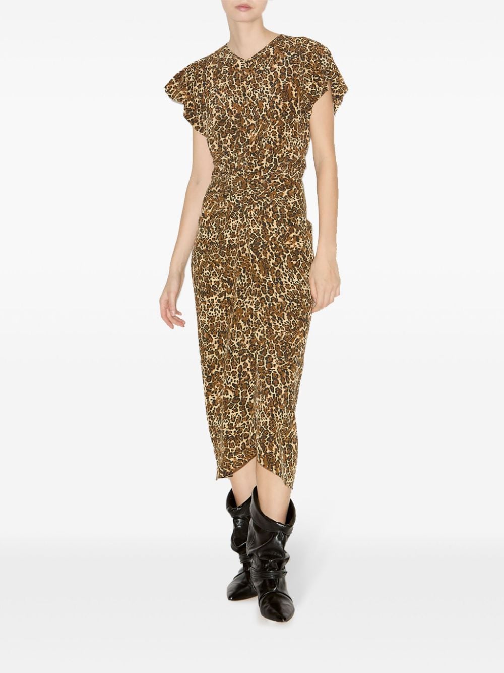 Shop Isabel Marant Terena Dress In Brown