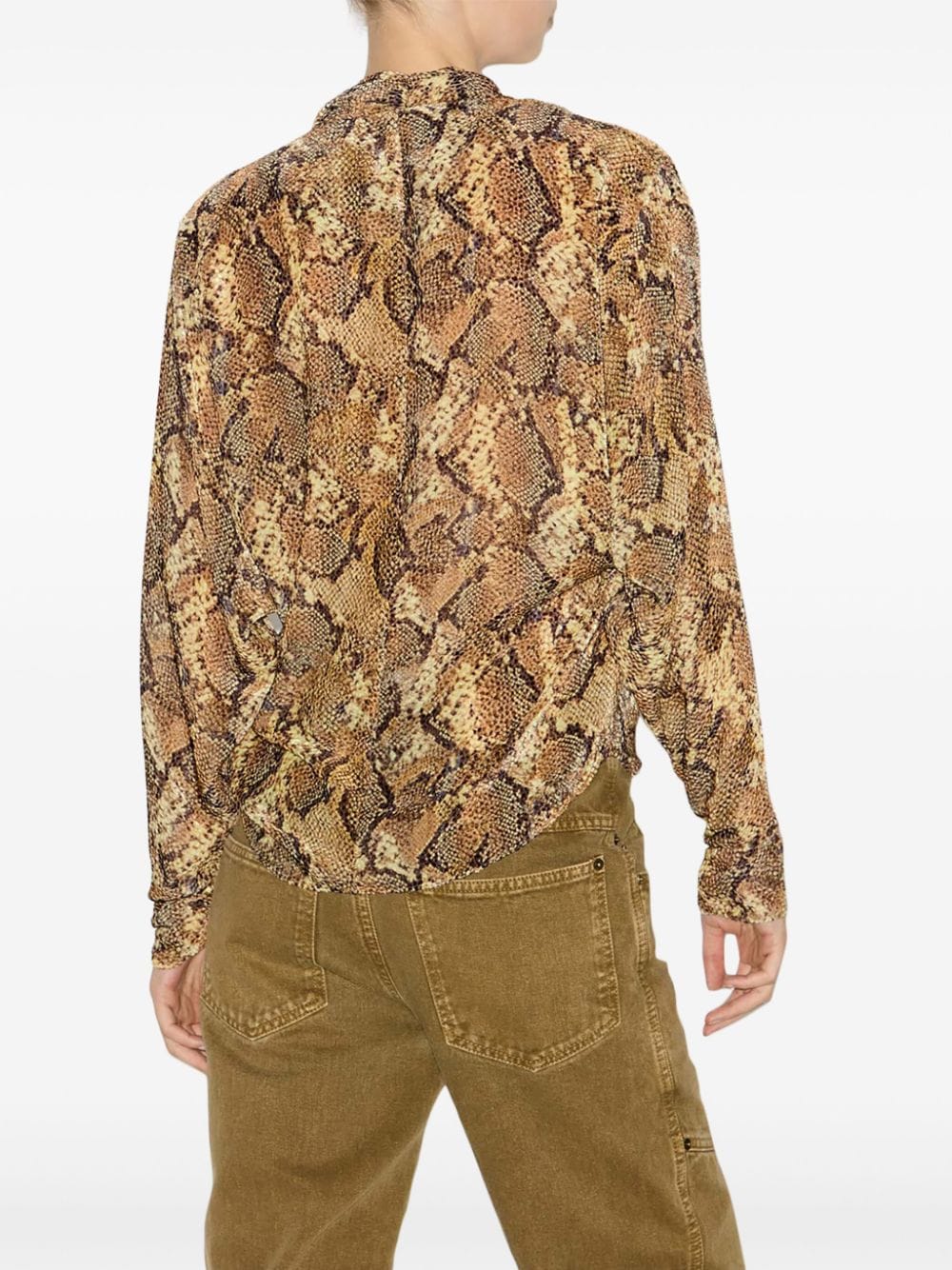 Shop Isabel Marant Cherley Blouse In Neutrals