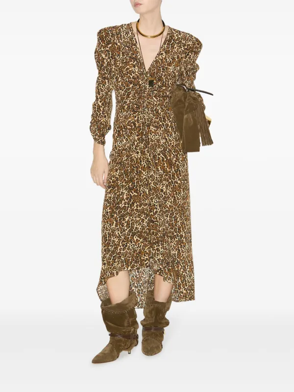 ISABEL MARANT Albini Dress | Brown | FARFETCH
