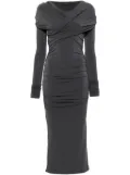 THE ANDAMANE draped maxi dress - Grey