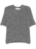 JW Anderson cable-knit short sleeve T-shirt - Grey