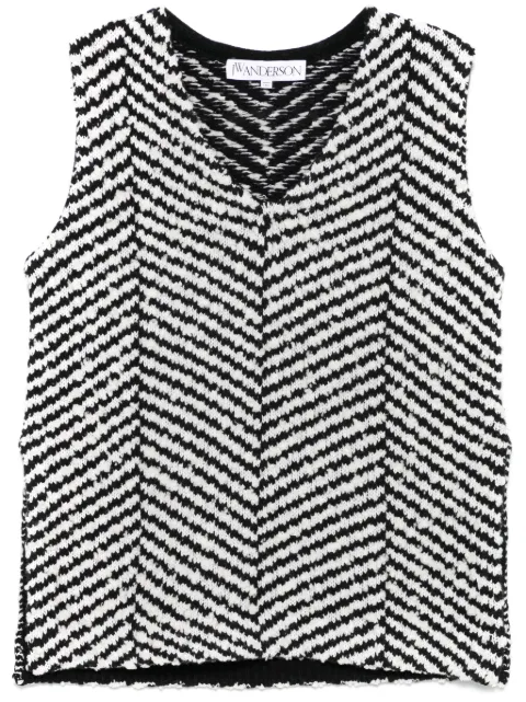 JW Anderson توب بحياكة شيفرون