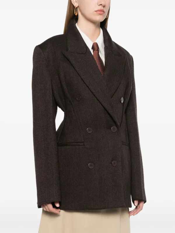 アウターその他 JW ANDERSON Woman Blazer Grey JK0343PG1640 929 DOUBLE BREASTED TAILORED JACKET – JW Anderson