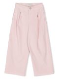 Simonetta rhinestone-button trousers - Pink