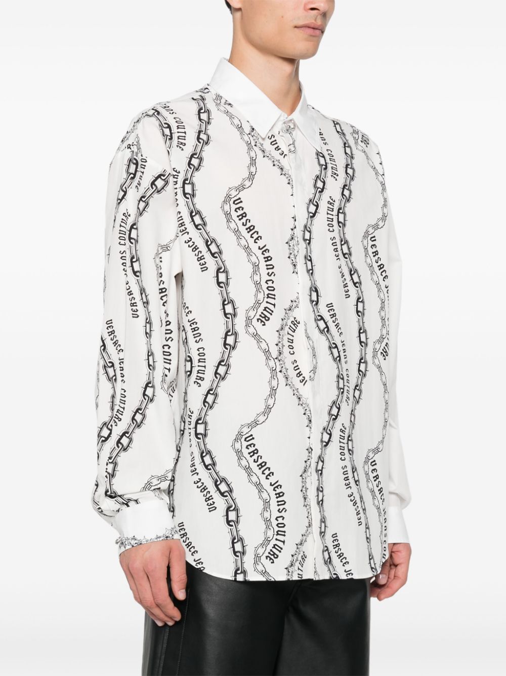 Versace Jeans Couture chain-link print shirt Men