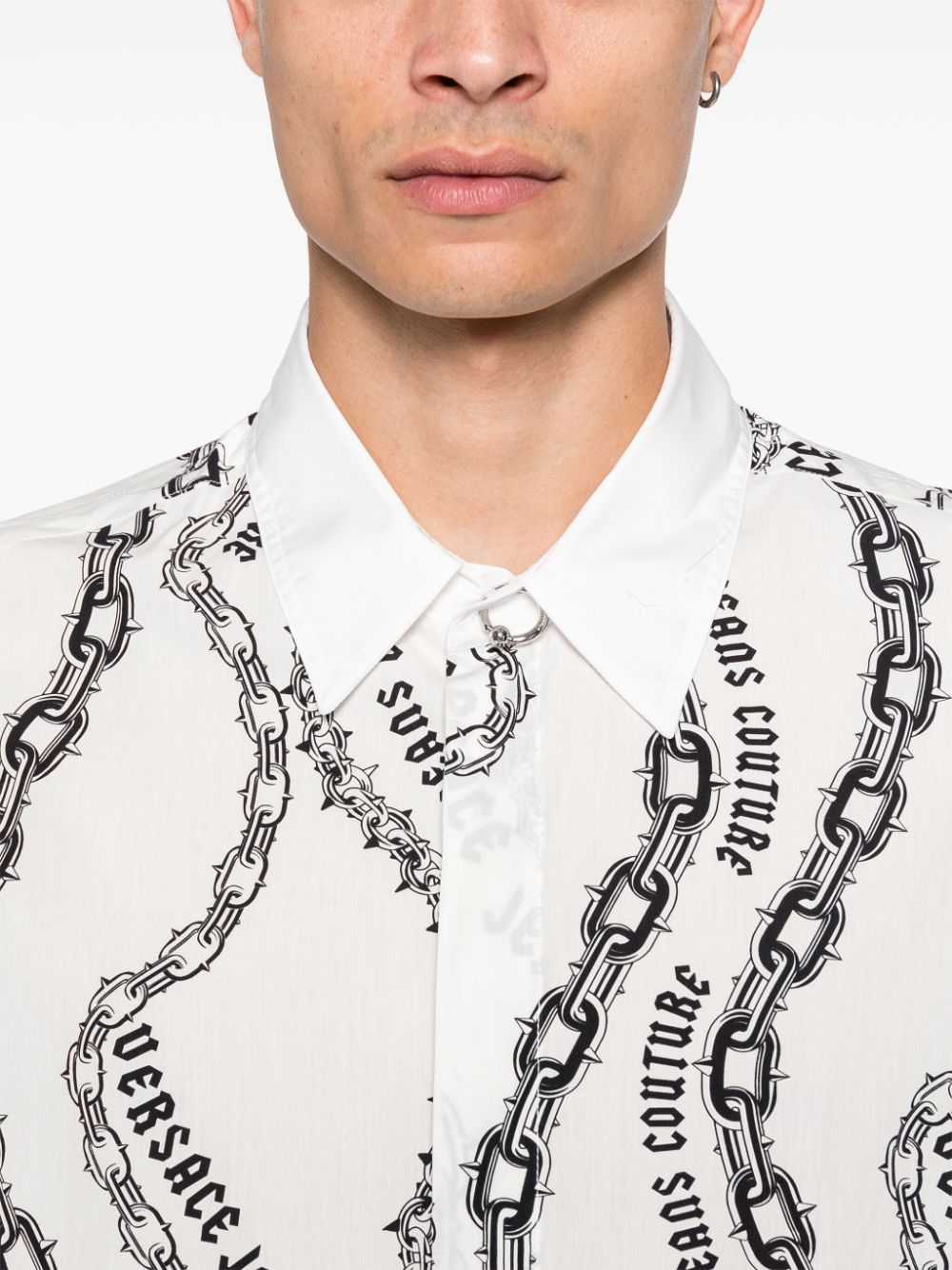 Versace Jeans Couture chain-link print shirt Men