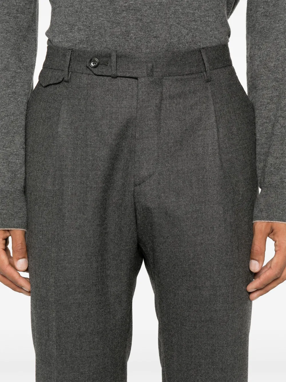 Tagliatore Broek met toelopende pijpen Grijs