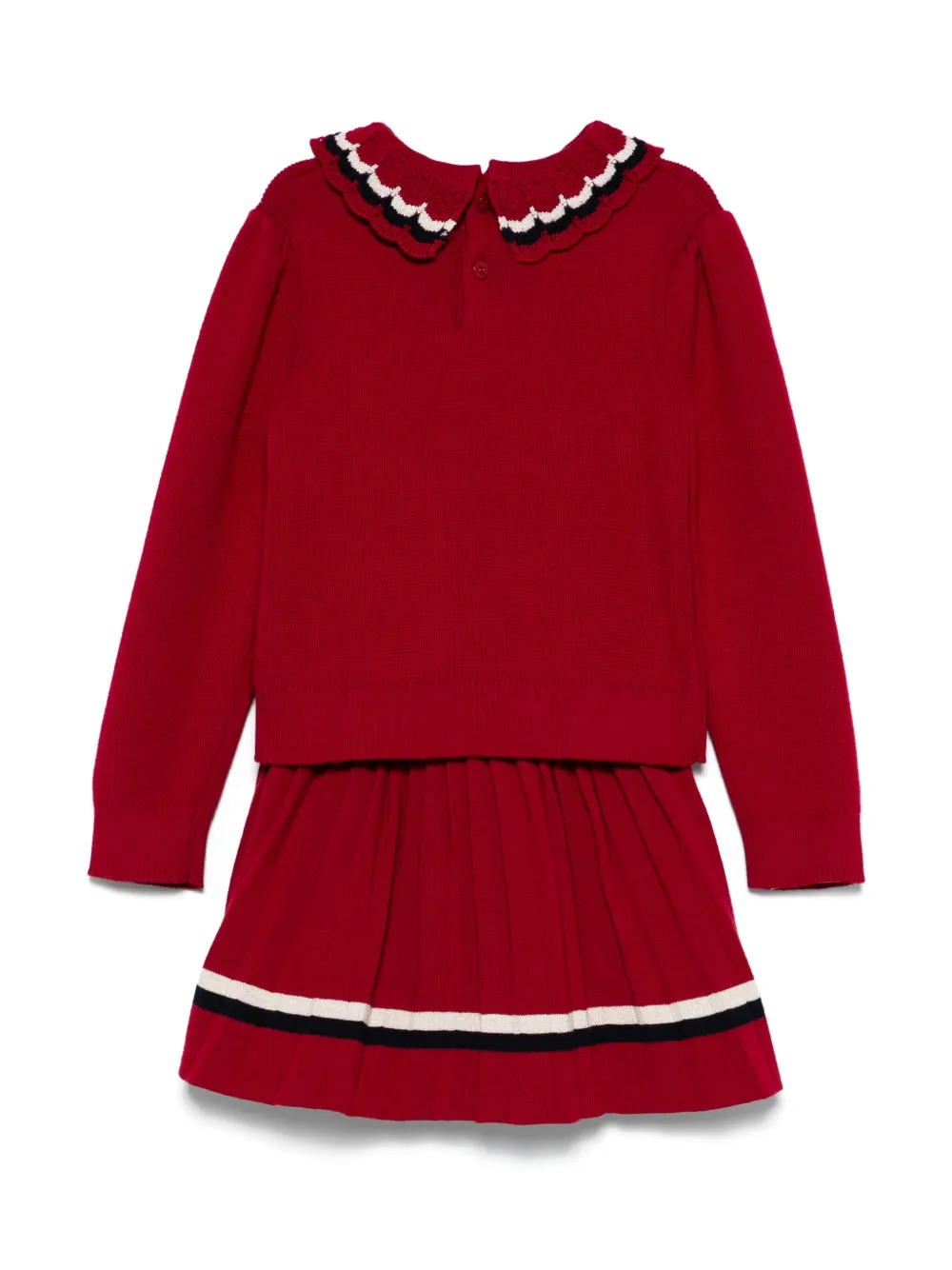 Abel & Lula Trui en rok met logo-afwerking - Rood