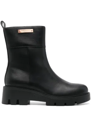 Dr. Martens Zebzag Rigger slip-on Leather Boots | Black | FARFETCH