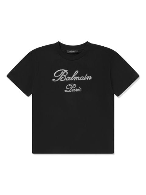 logo-embellished cotton T-shirt