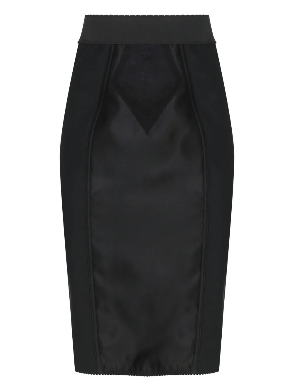 Dolce & Gabbana lace-panel pencil skirt Zwart