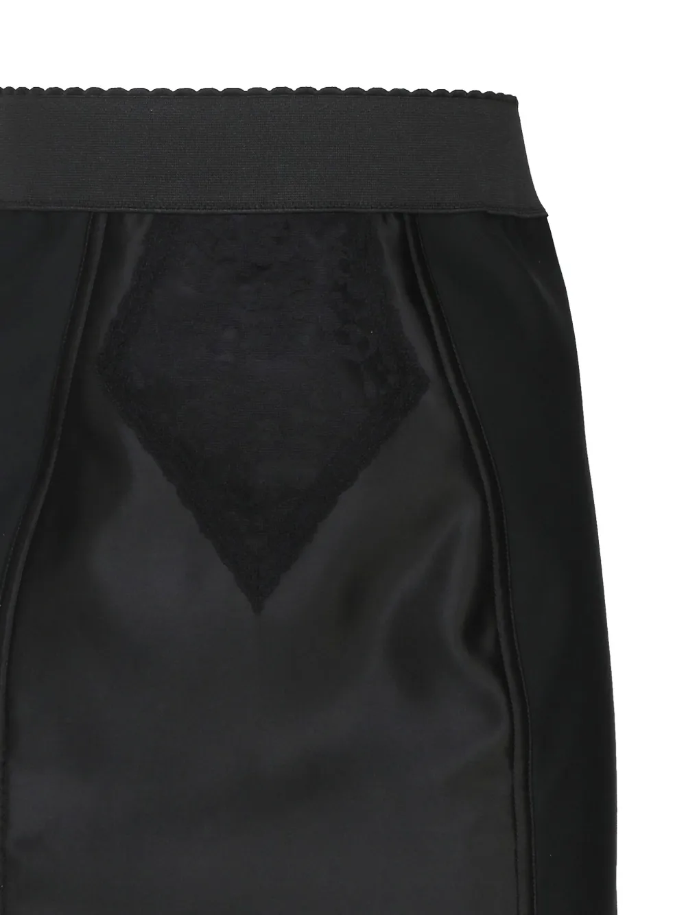 Dolce & Gabbana lace-panel pencil skirt Zwart