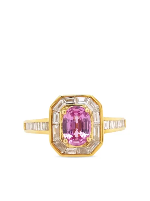 Bague en 18ct sertie de saphirs et diamants - HYT Jewelry - Modalova