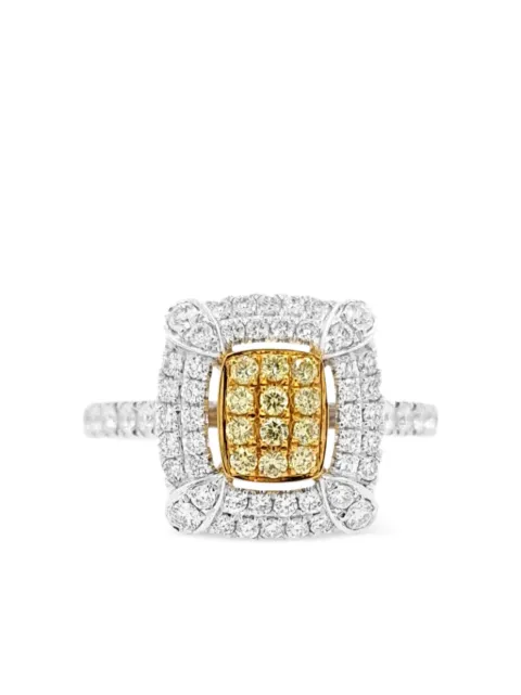 HYT Jewelry 18K gold and platinum diamond ring