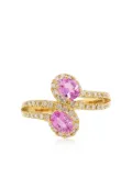 HYT Jewelry 18kt yellow gold sapphire and diamond ring