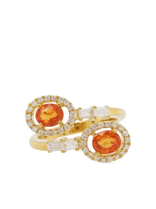 Bague en 18ct en sertie saphirs et de diamants - HYT Jewelry - Modalova