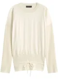 Fabiana Filippi flannel-front cropped sweater - Neutrals