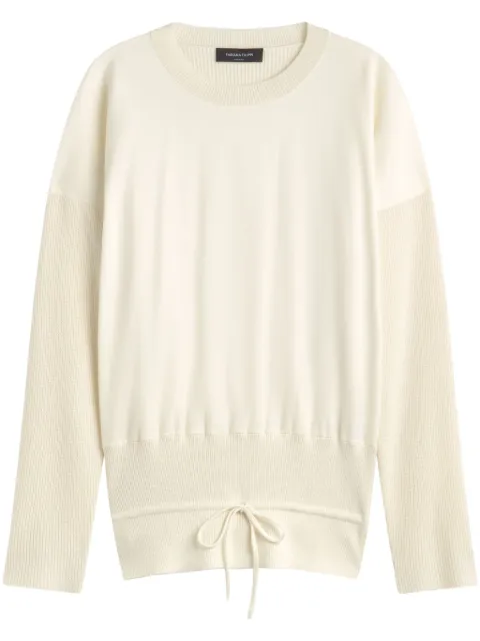 Fabiana Filippi flannel-front cropped sweater