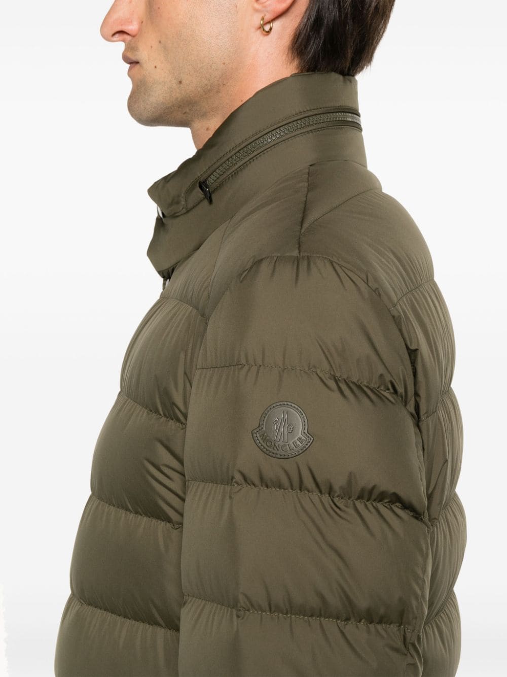 Shop Moncler Malinvern Puffer Jacket In Green