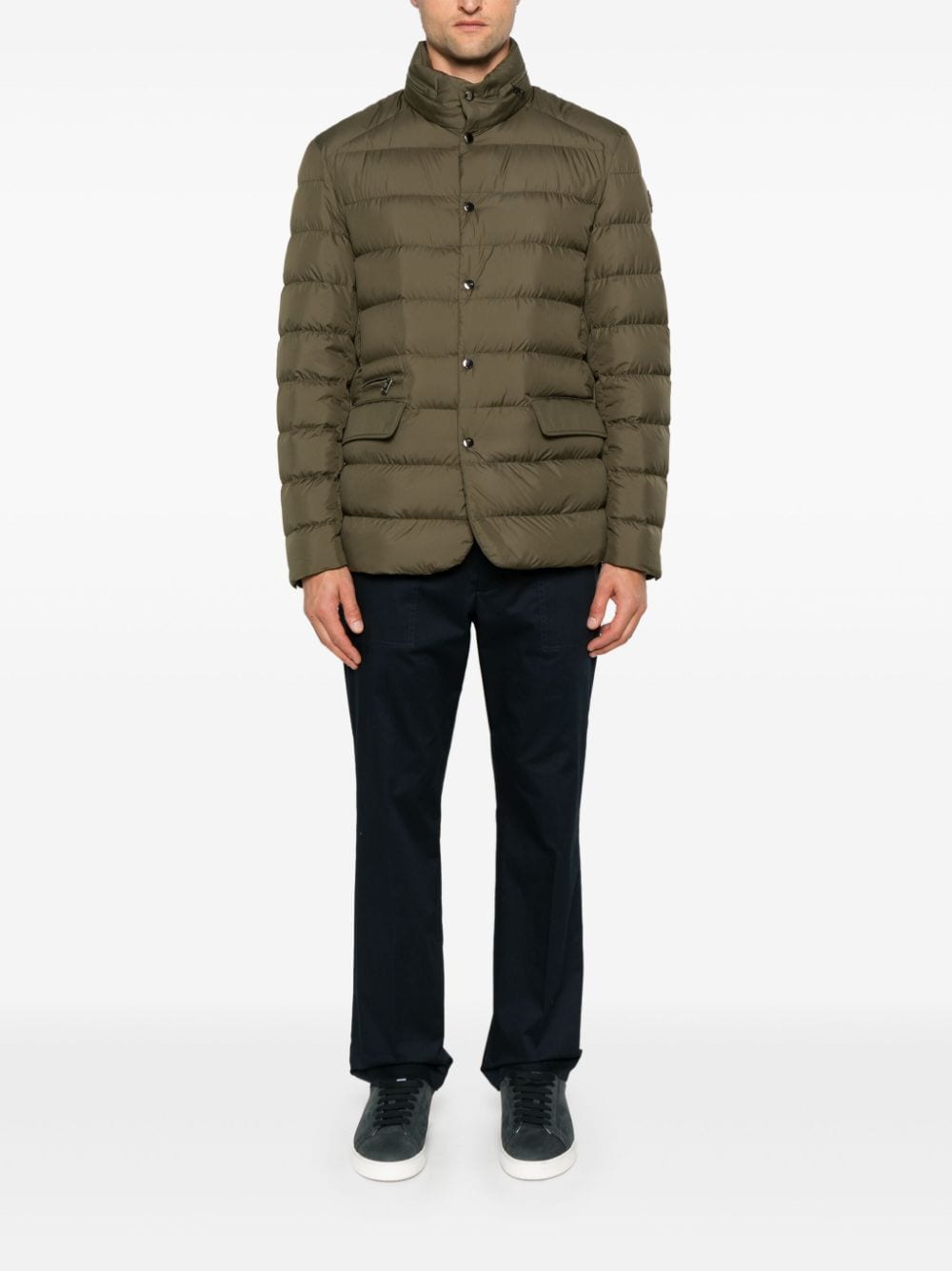 Shop Moncler Malinvern Puffer Jacket In Green