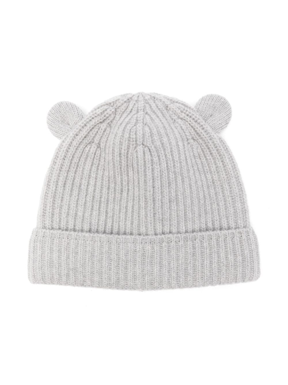 Il Gufo Babies' Bear Ears-detailed Beanie In Grey